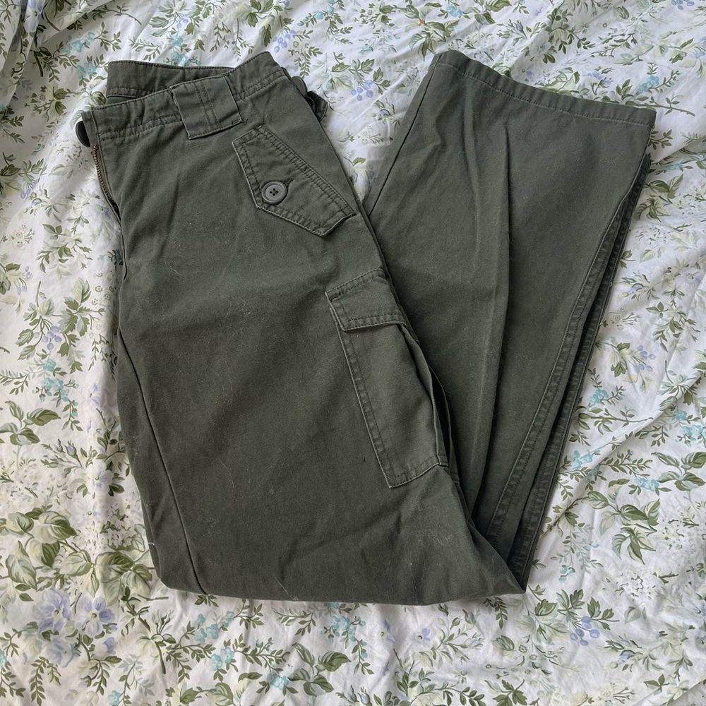 Max Studio Green Cargo Pants